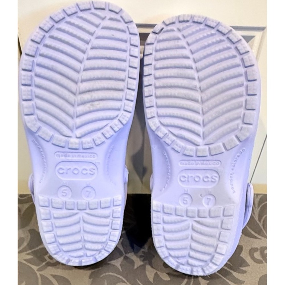 Crocs Classic Clog Lavender Purple W7 M5 Unisex Slip On Comfort Casual Shoes - Picture 9 of 10